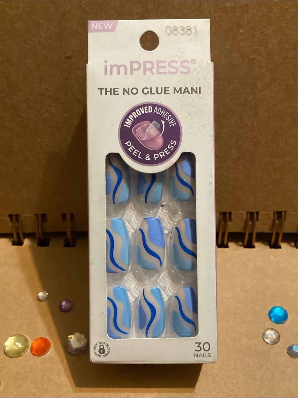 imPRESS Blue Wave Peel & Press Nail Set